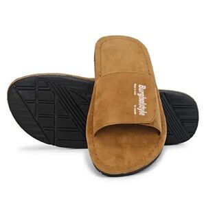 Men's Tan Slide Sandals